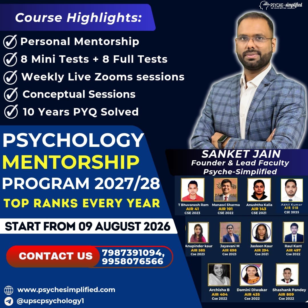 Mentorship: what is included — 12 tests, daily answer writing, 10 years of PYQs